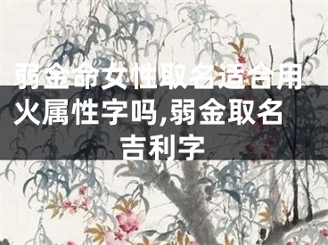 弱金命女性取名适合用火属性字吗,弱金取名吉利字