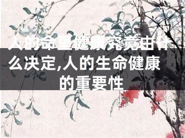 人的命里健康究竟由什么决定,人的生命健康的重要性