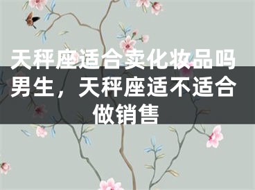 天秤座适合卖化妆品吗男生，天秤座适不适合做销售
