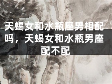 天蝎女和水瓶座男相配吗,天蝎女和水瓶男座配不配