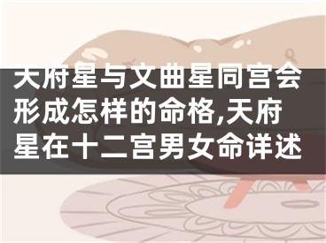 天府星与文曲星同宫会形成怎样的命格,天府星在十二宫男女命详述