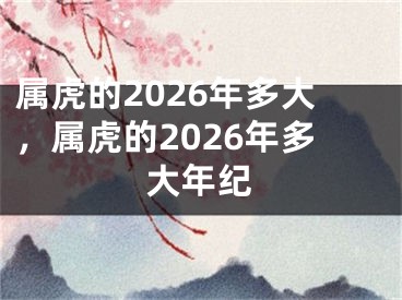 属虎的2026年多大，属虎的2026年多大年纪