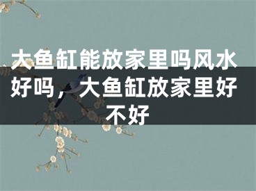 大鱼缸能放家里吗风水好吗，大鱼缸放家里好不好
