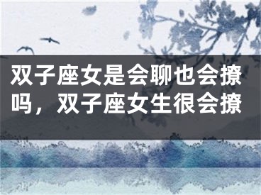 双子座女是会聊也会撩吗，双子座女生很会撩