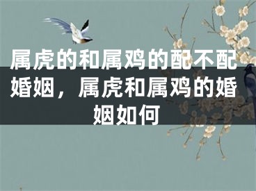 属虎的和属鸡的配不配婚姻，属虎和属鸡的婚姻如何