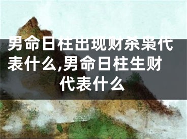 男命日柱出现财杀枭代表什么,男命日柱生财代表什么