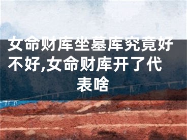 女命财库坐墓库究竟好不好,女命财库开了代表啥
