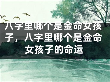 八字里哪个是金命女孩子，八字里哪个是金命女孩子的命运