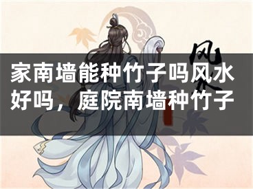 家南墙能种竹子吗风水好吗，庭院南墙种竹子