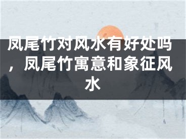 凤尾竹对风水有好处吗，凤尾竹寓意和象征风水