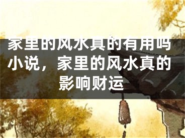 家里的风水真的有用吗小说，家里的风水真的影响财运