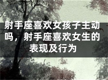 射手座喜欢女孩子主动吗，射手座喜欢女生的表现及行为