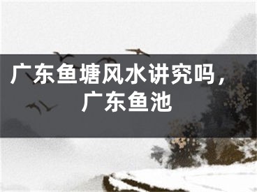 广东鱼塘风水讲究吗,广东鱼池
