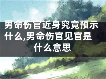 男命伤官近身究竟预示什么,男命伤官见官是什么意思