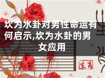 坎为水卦对男性命运有何启示,坎为水卦的男女应用