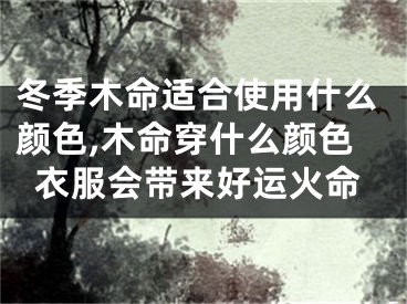 冬季木命适合使用什么颜色,木命穿什么颜色衣服会带来好运火命