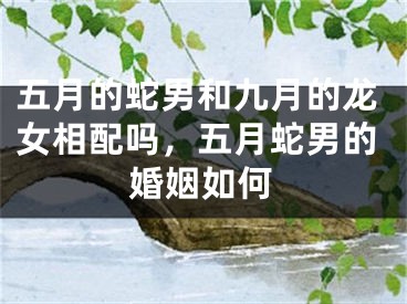 五月的蛇男和九月的龙女相配吗，五月蛇男的婚姻如何