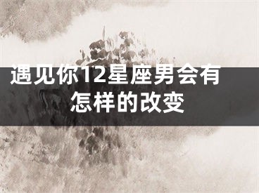遇见你12星座男会有怎样的改变