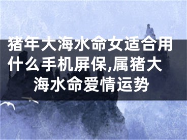 猪年大海水命女适合用什么手机屏保,属猪大海水命爱情运势