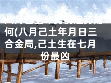 八月己土命男的运势如何(八月己土年月日三合金局,己土生在七月份最凶