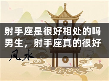 射手座是很好相处的吗男生，射手座真的很好