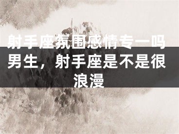 射手座氛围感情专一吗男生，射手座是不是很浪漫