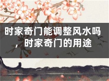 时家奇门能调整风水吗,时家奇门的用途