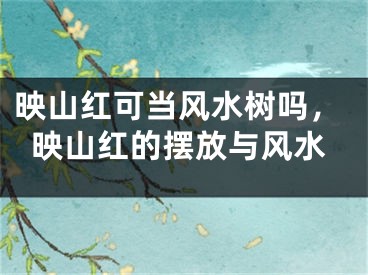 映山红可当风水树吗,映山红的摆放与风水