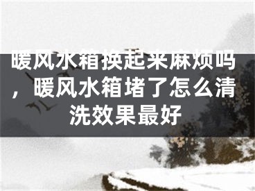 暖风水箱换起来麻烦吗，暖风水箱堵了怎么清洗效果最好
