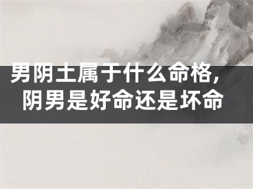 男阴土属于什么命格,阴男是好命还是坏命