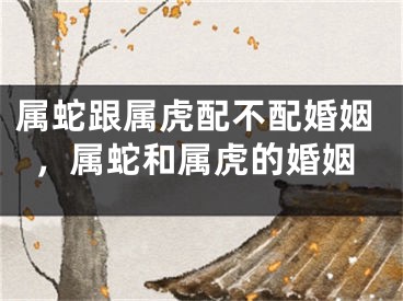 属蛇跟属虎配不配婚姻，属蛇和属虎的婚姻