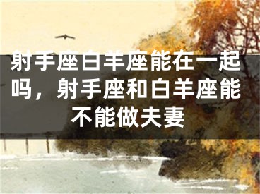 射手座白羊座能在一起吗，射手座和白羊座能不能做夫妻