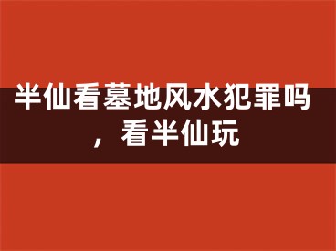 半仙看墓地风水犯罪吗，看半仙玩