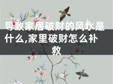 导致家居破财的风水是什么,家里破财怎么补救