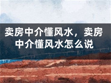 卖房中介懂风水，卖房中介懂风水怎么说