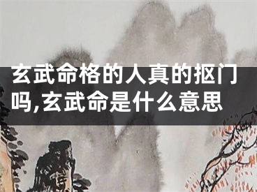 玄武命格的人真的抠门吗,玄武命是什么意思