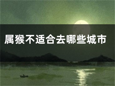 属猴不适合去哪些城市