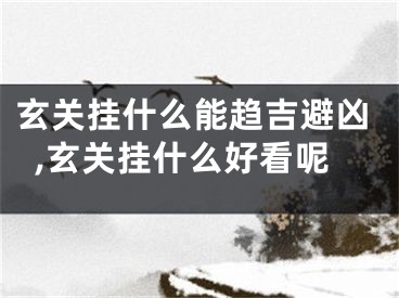 玄关挂什么能趋吉避凶,玄关挂什么好看呢
