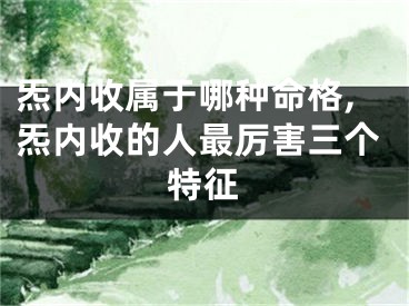 炁内收属于哪种命格,炁内收的人最厉害三个特征