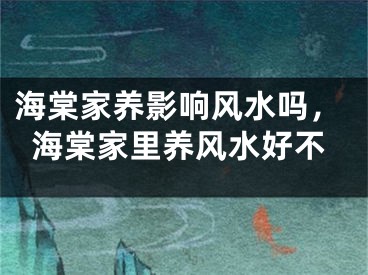 海棠家养影响风水吗，海棠家里养风水好不