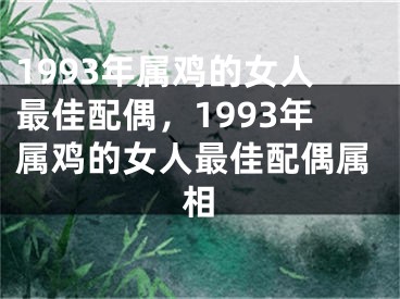1993年属鸡的女人最佳配偶，1993年属鸡的女人最佳配偶属相