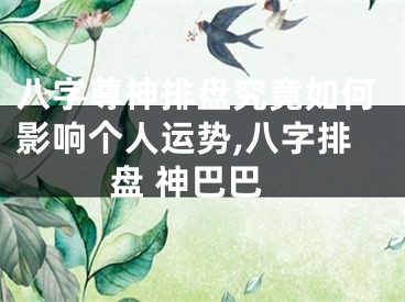 八字尊神排盘究竟如何影响个人运势,八字排盘 神巴巴