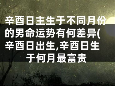 辛酉日主生于不同月份的男命运势有何差异(辛酉日出生,辛酉日生于何月最富贵