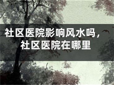 社区医院影响风水吗，社区医院在哪里