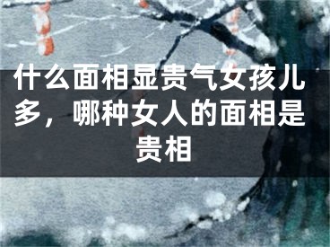 什么面相显贵气女孩儿多，哪种女人的面相是贵相