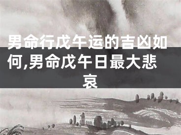 男命行戊午运的吉凶如何,男命戊午日最大悲哀