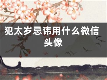 犯太岁忌讳用什么微信头像