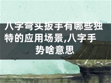 八字弯头扳手有哪些独特的应用场景,八字手势啥意思