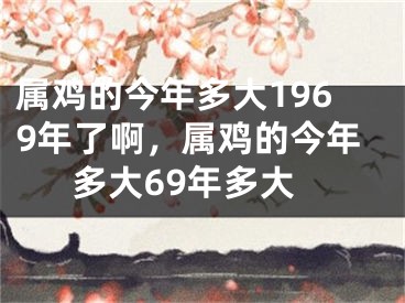 属鸡的今年多大1969年了啊,属鸡的今年多大69年多大
