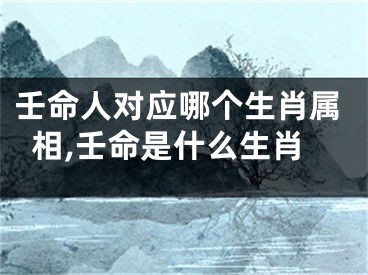 壬命人对应哪个生肖属相,壬命是什么生肖